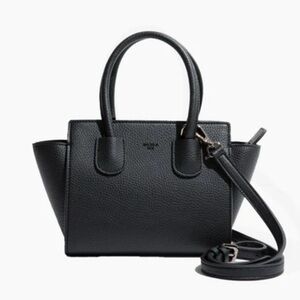 Luxurious Black Vegan Leather Handbag